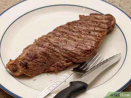 Image titled Grill Flat Iron Steak Final
