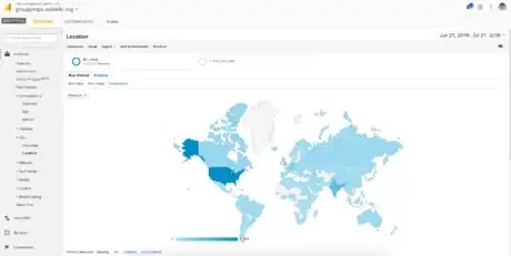 Image titled Google Analytics showing location and with other demographic drilldowns on left sidebar.png