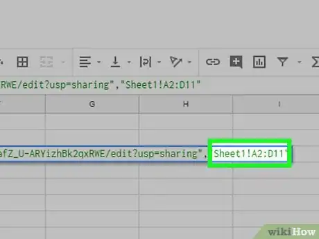 Image titled Use Importrange on Google Sheets on PC or Mac Step 18