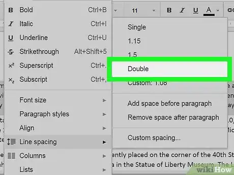 Image titled Double Space in Google Docs Step 5