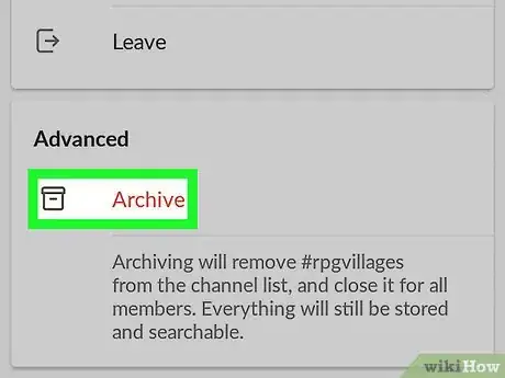 Image titled Archive a Slack Channel on Android Step 5
