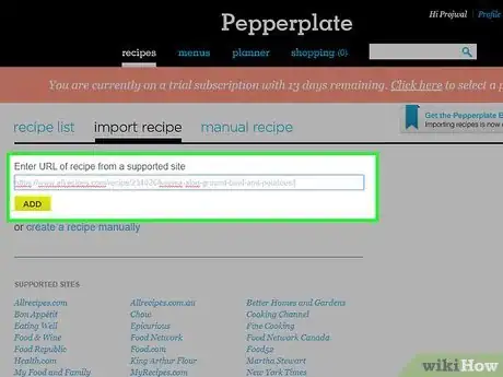 Image titled Add a Recipe to Pepperplate Step 4