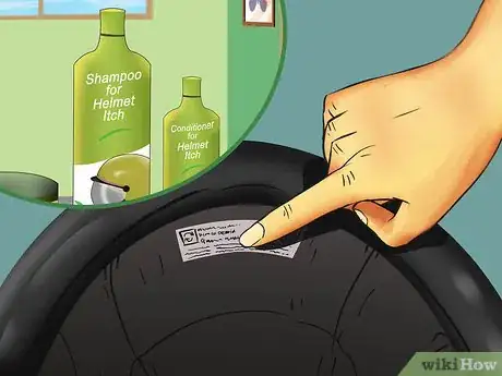 Image titled Stop Helmet Itch Step 3