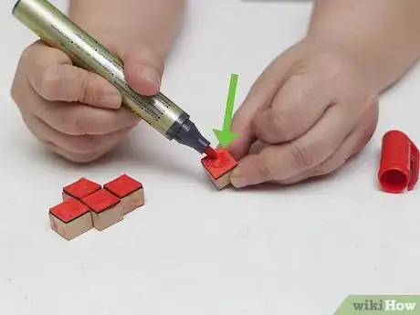 Image titled Ink Stamps with Markers Step 4