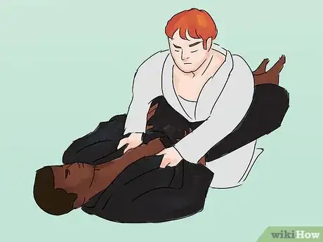 Image titled Set up the Kimura from the Closed Guard in Jiu Jitsu Step 1