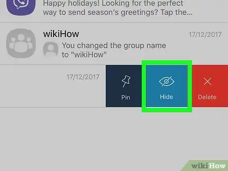 Image titled Hide Viber Chats on iPhone or iPad Step 4