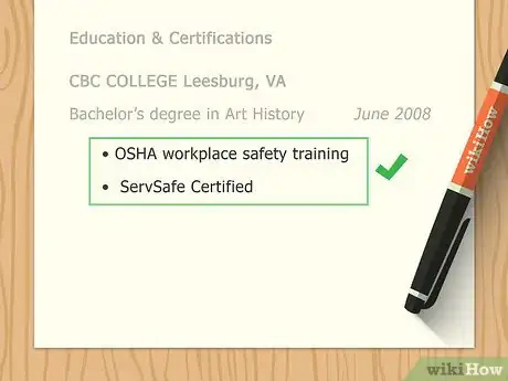 Image titled Put Cashier Experience on a Resume Step 9