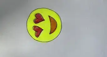 Draw a Heart Eyes Emoji