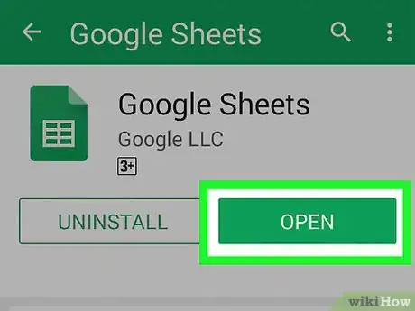 Image titled Make a Graph on Google Sheets on Android Step 1