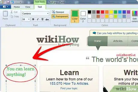 Image titled Create Annotated Screenshots Using Windows Paint Step 10