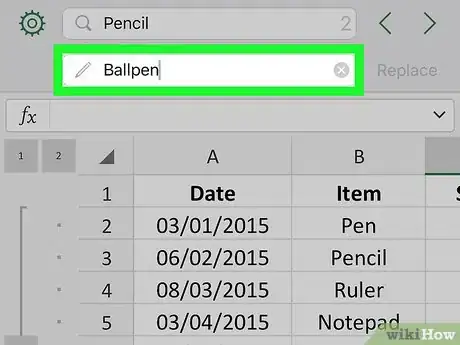 Image titled Find and Replace on Excel on iPhone or iPad Step 10