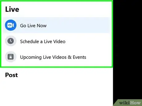 Image titled Go Live on New Facebook Step 4