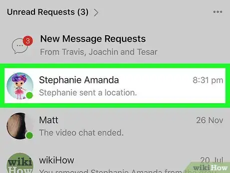 Image titled Find a Friend's Location on Facebook Messenger on iPhone or iPad Step 3