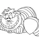 Draw Cheshire from Alice in Wonderland