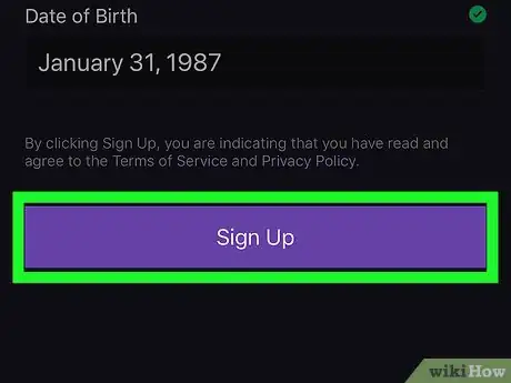 Image titled Join Twitch on iPhone or iPad Step 7