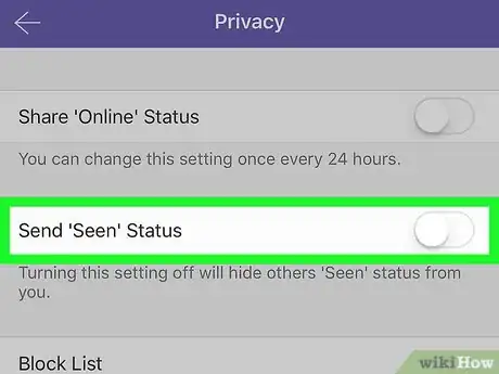Image titled Appear Offline on Viber on iPhone or iPad Step 6