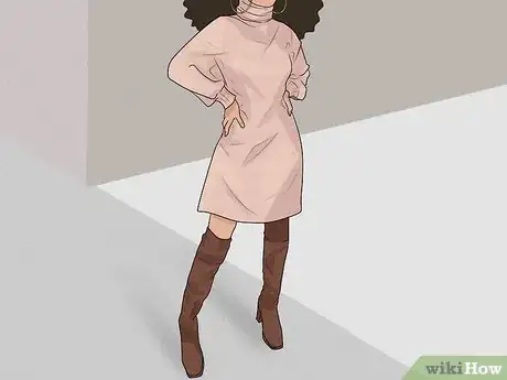 Image titled Style a Long Sweater Dress Step 5