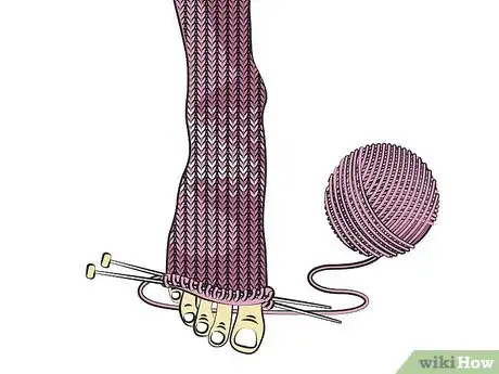 Image titled Knit Slippers Step 5