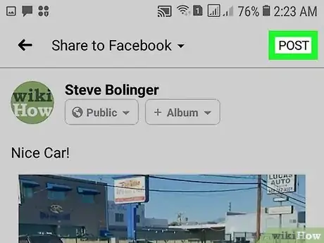 Image titled Share from Instagram to Facebook on Android Step 24