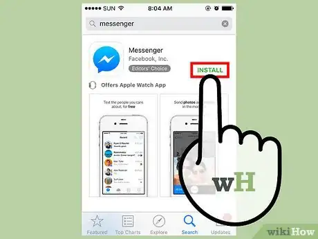 Image titled Chat Using Facebook Messenger App on iOS Step 1