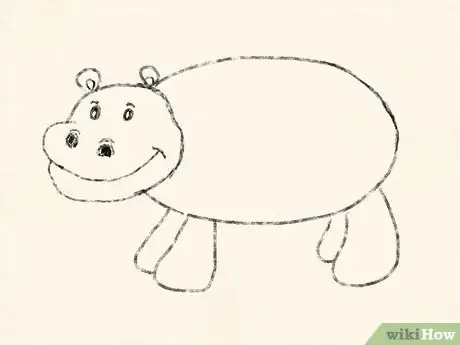 Image titled Draw a Cartoon Hippo Step 4