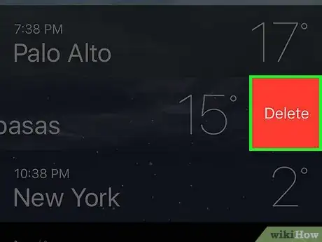 Image titled Remove a City from the iPhone Weather App Step 4
