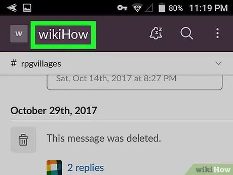 Image titled Archive a Slack Channel on Android Step 4