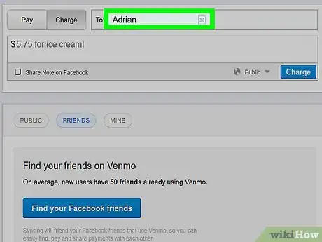 Image titled Request Money on Venmo on a PC or Mac Step 4