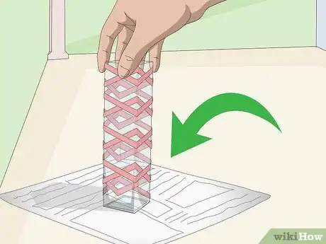 Image titled Make a Frosted Vase with a Rubber Band Step 4