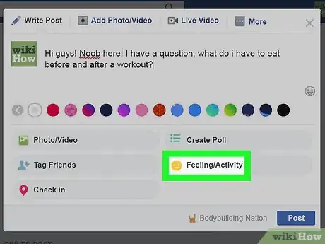 Image titled Post to a Facebook Group on PC or Mac Step 7