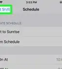 Activate Night Shift on an iPhone