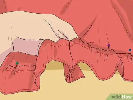 Image titled Add a Ruffle Edge to Blankets Step 7