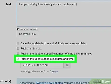 Image titled Schedule Tweets Step 16