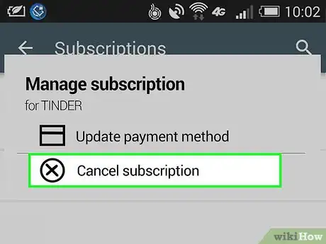 Image titled Cancel Tinder Plus on Android Step 7
