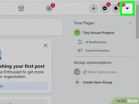 Image titled Write a Note on Facebook Step 2
