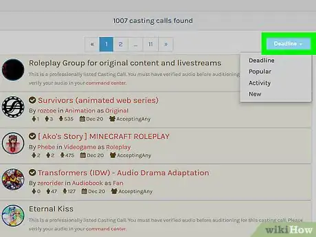 Image titled Get a Recommendation on Casting Call Club Step 6