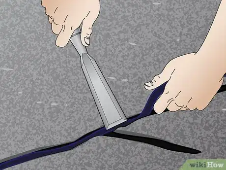 Image titled Fill Asphalt Cracks Step 12