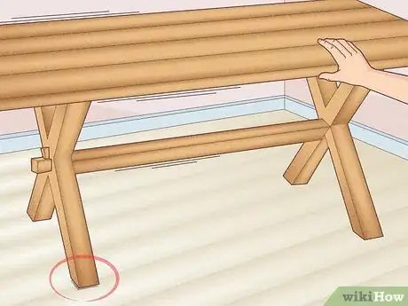 Image titled Fix a Wobbly Trestle Table Step 1
