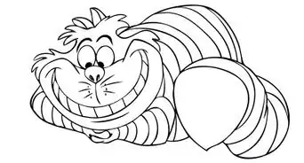 Draw Cheshire from Alice in Wonderland