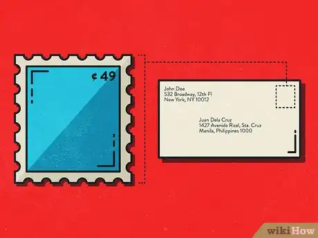 Image titled Put a Stamp on an Envelope Step 5