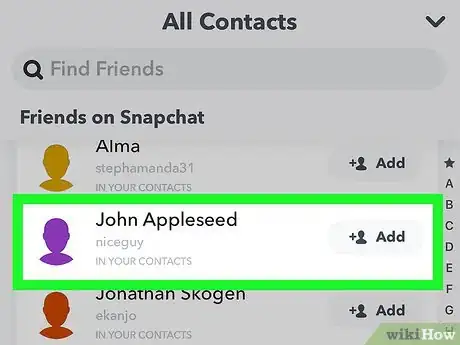 Image titled Find Someone's Snapchat Username Step 9