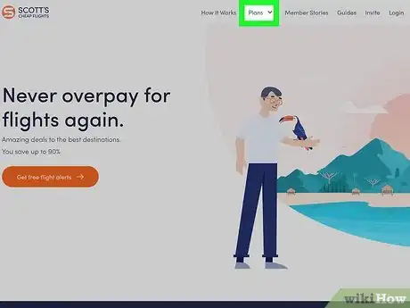 Image titled Use Scott's Cheap Flights to Save on Airfare Step 1