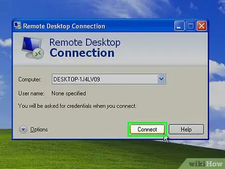 Image titled Use the Remote Desktop Connection in XP Step 14