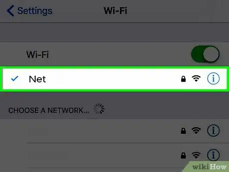 Image titled Set the Default Wi‐Fi Network on an iPhone Step 4