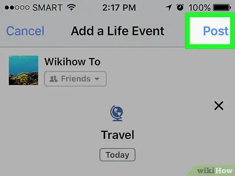 Image titled Add Life Events on Facebook Step 8