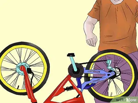 Image titled Change a Bike Tire on a Mountain Bike Step 1