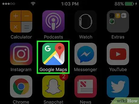 Image titled See Traffic Patterns on Google Maps on an iPhone Step 1