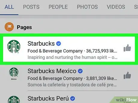 Image titled Tag a Facebook Business Page on Android Step 4