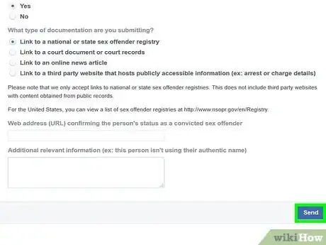 Image titled Report a Sex Offender on Facebook Step 10