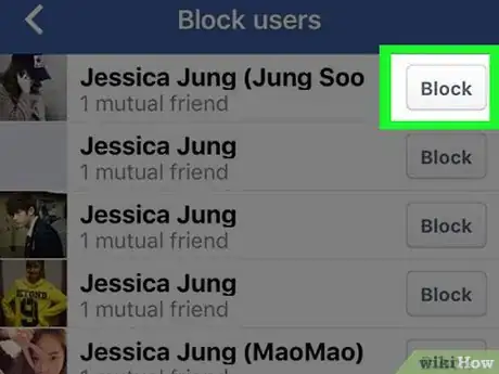 Image titled Block People on Facebook Step 8